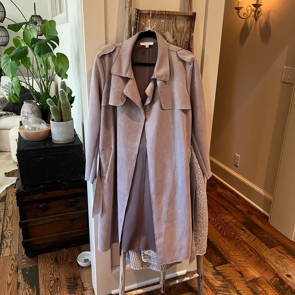 FAVLUX Faux Suede Coat